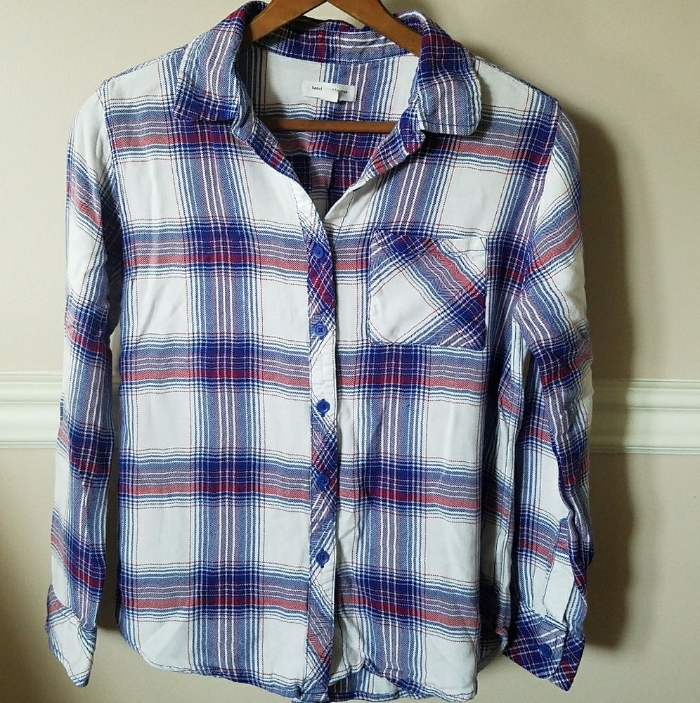 Super Soft, Heavy-Weight Plaid Button-Up